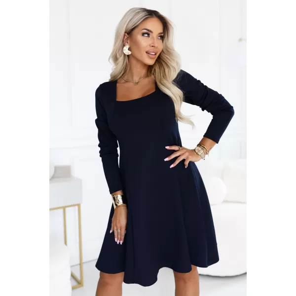  Rochie NUMOCO 574-4 ALBASTRU ÎNCHIS 
