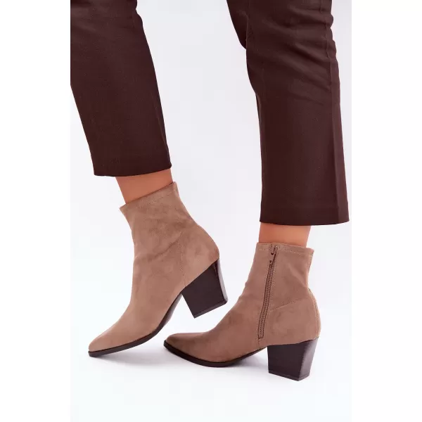  Botine de dama BOTO D-209 BROWN MARO 