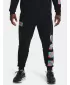 Pantaloni de trening pentru bărbați UNDER ARMOUR UA RIVAL FLEECE GEO JOGGER 1366437-001 NEGRU