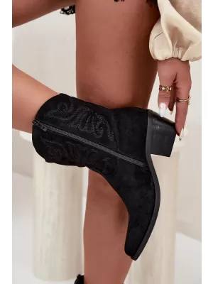 Botine de dama BOTO 6508 NEGRU