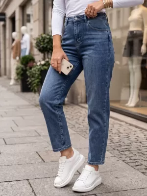Pantaloni de dama DSTREET UY3104 ALBASTRU