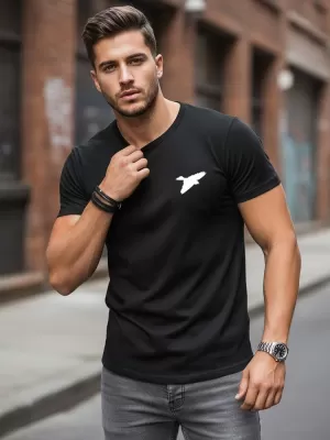 Tricou pentru bărbați DSTREET NX0183R-BK NEGRU