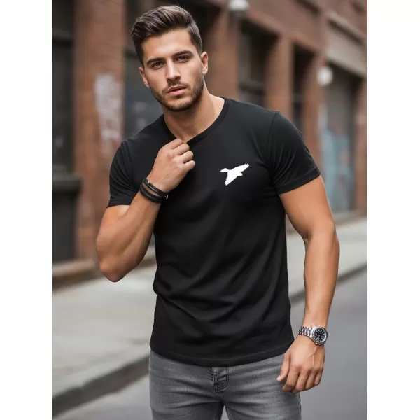  Tricou pentru bărbați DSTREET NX0183R-BK NEGRU 