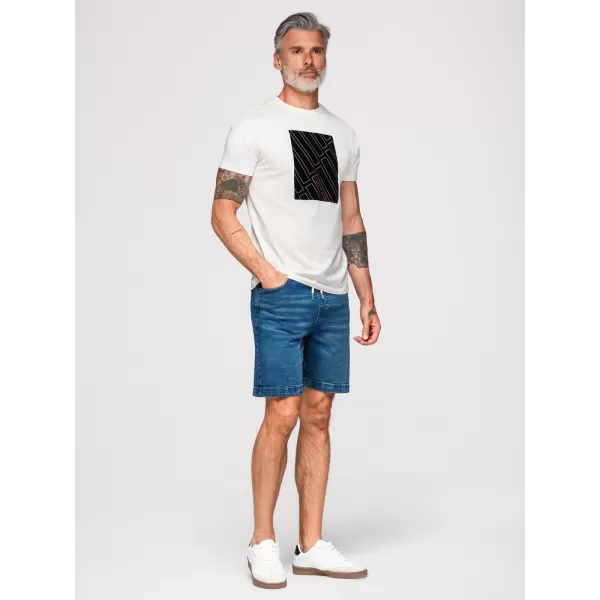  Tricou pentru bărbați OMBRE OM-TSPT-0259 ALB 