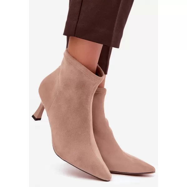  Botine de dama BOTO 7107 BEJ 