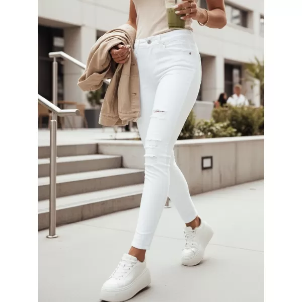  Pantaloni de dama DSTREET UY1871 ALB 