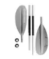 Vâslă SPINERA Kayak Classic Alu 4D GRI