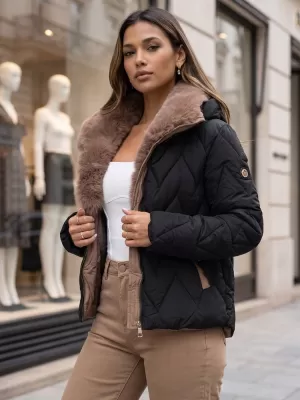 Geaca de dama DSTREET TY6083 NEGRU