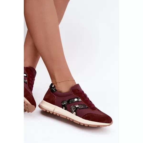  Adidași de damă D&A GR62-6015 BURGUNDIA 