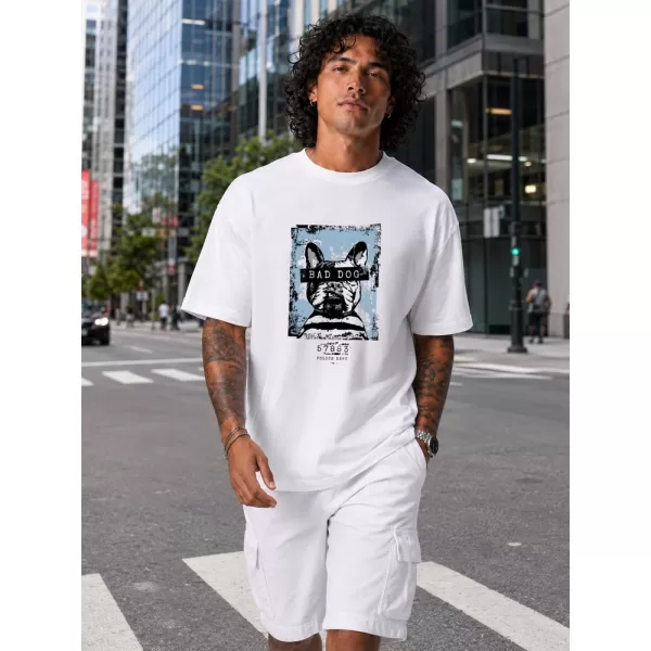  Tricou pentru bărbați DSTREET NX1017R-WH-O ALB 
