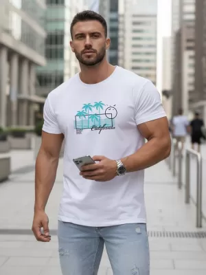 Tricou pentru bărbați DSTREET NX5020R ALB