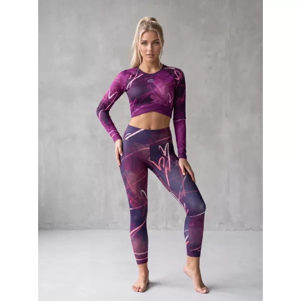  Jambiere lungi premium pentru femei (dimensiuni noi) ALTISPORT VOJ/ALW082LEG05 VIOLET 