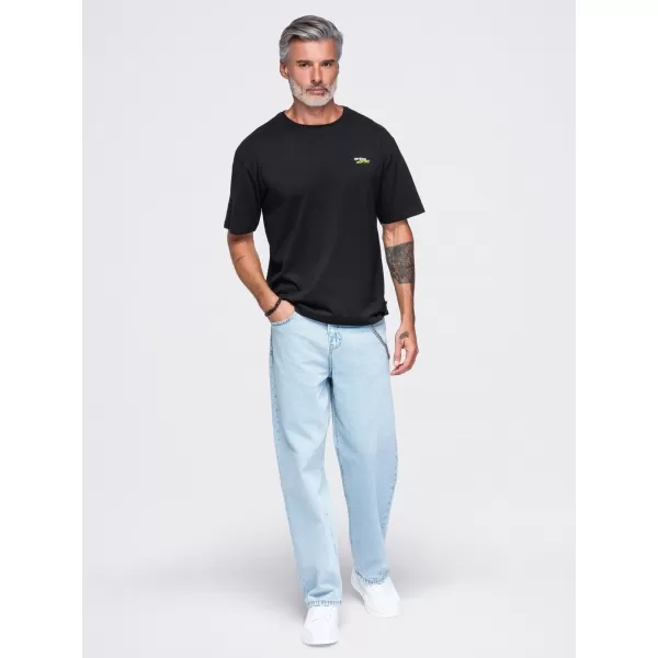  Tricou pentru bărbați OMBRE OM-TSPT-0284 NEGRU 