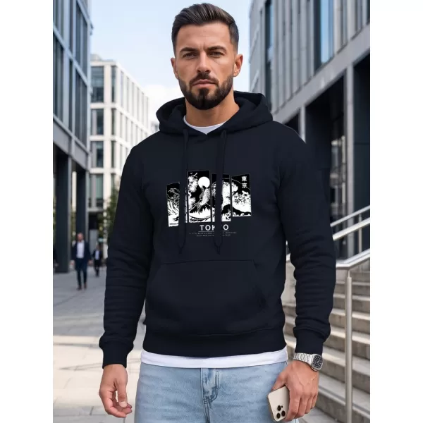  Hanorac pentru bărbați DSTREET NX5146BX-25-09 ALBASTRU ÎNCHIS 
