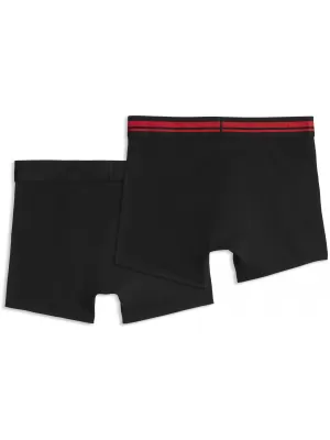 Boxeri pentru bărbați PUMA MEN EVERYDAY PLACED LOGO BOXER 2P 93847618 COMBO ROȘU