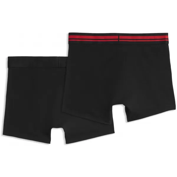  Boxeri pentru bărbați PUMA MEN EVERYDAY PLACED LOGO BOXER 2P 93847618 COMBO ROȘU 