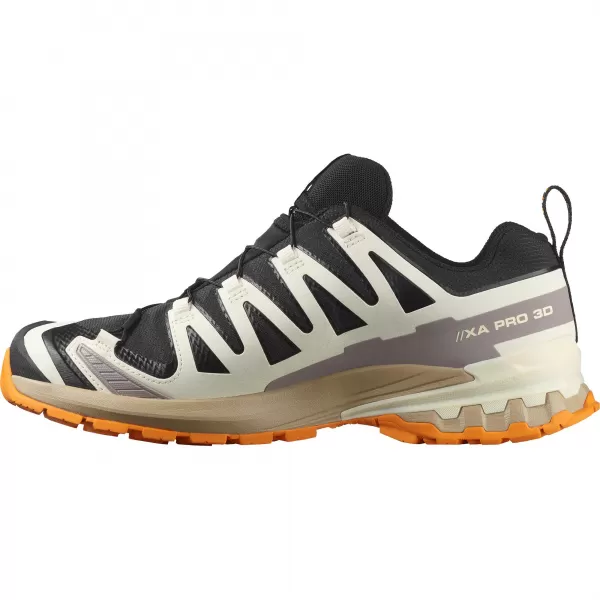  Pantofi pentru bărbați SALOMON XA PRO 3D V9 GORE-TEX L47881900 GHEAȚĂ NEAGRĂ/VANILIE/TURMERIC 