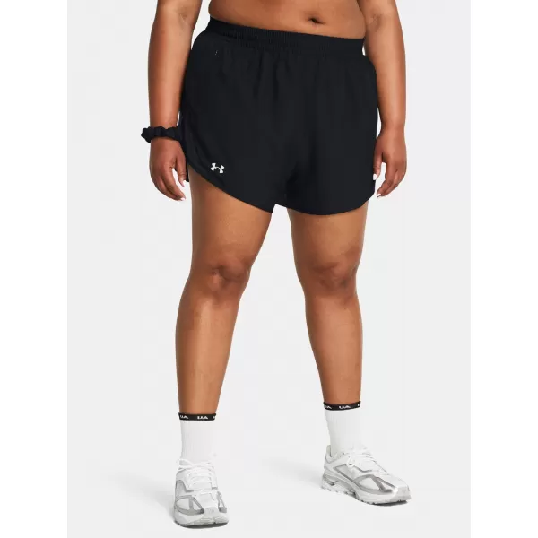  Pantaloni scurți de damă UNDER ARMOUR UA FLY BY 3'' SHORTS 1382853-001 NEGRU 