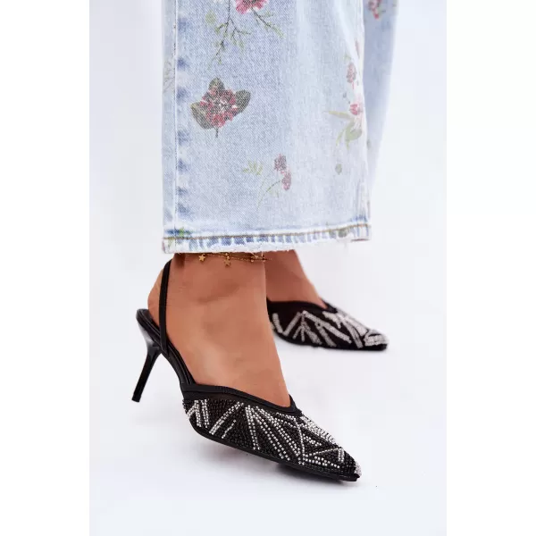  Sandale de dama BOTO SQC-257 NEGRU 