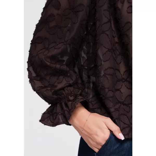  Cămașă de damă OMBRE OW-SH-E0074 MARO 