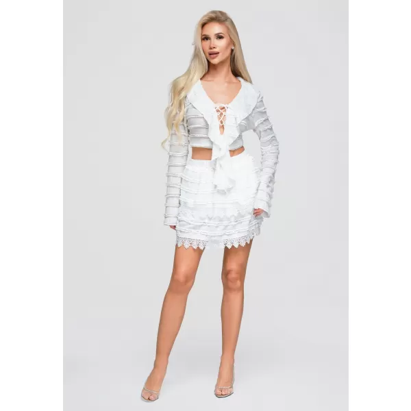  Fusta de dama OMBRE OW-GL-E0015 ALB 