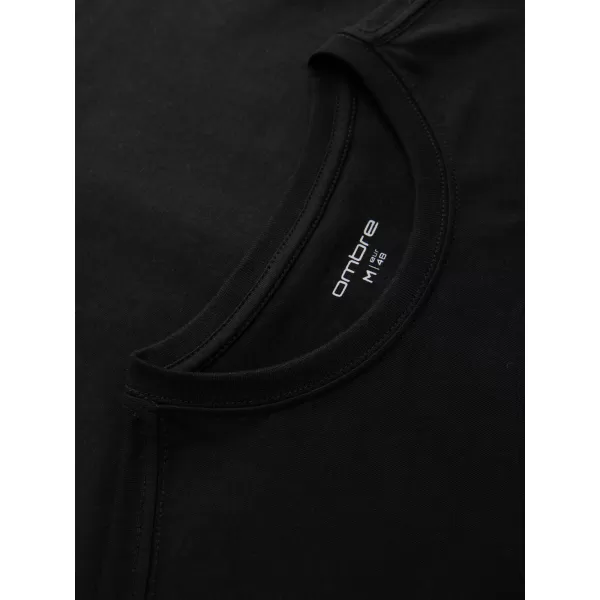  Tricou pentru bărbați OMBRE OM-TSPT-0300 NEGRU 