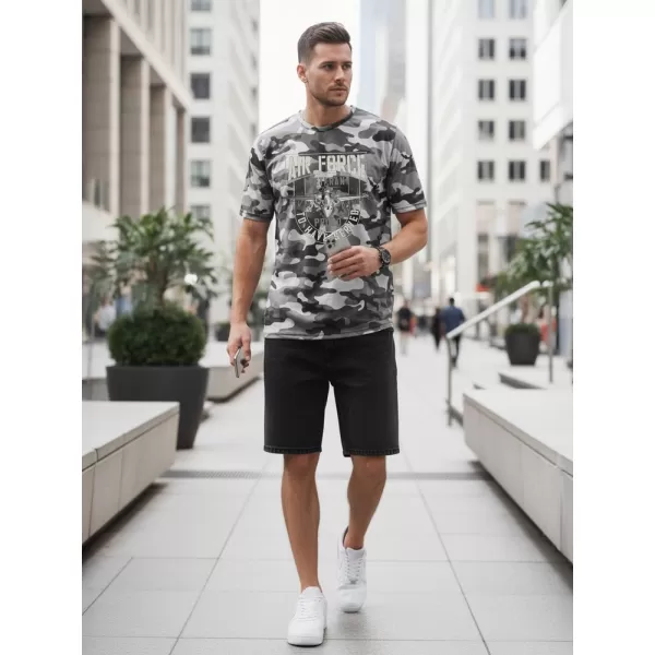  Tricou pentru bărbați DSTREET NX2001R-SL-M GRI DESCHIS 