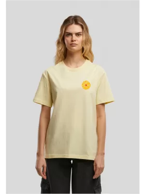 Tricou de dama URBAN CLASSICS TB9011-03660 GALBEN MOALE
