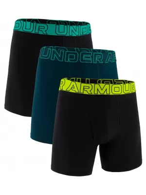 Boxeri pentru bărbați UNDER ARMOUR M PERF COTTON 6IN (3KS) 1383889-007 NEGRU