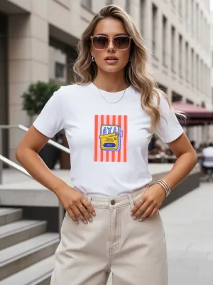 Tricou pentru femei DSTREET NX8038RY-WH ALB