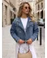 Geaca de dama DSTREET TY5682 ALBASTRU