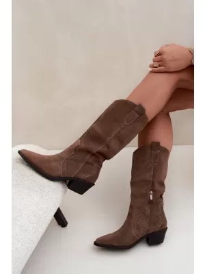 Cizme de dama BOTO 5312 KAKI