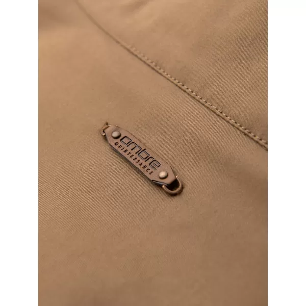  Jachetă pentru bărbați OMBRE C582 DE CULOAREA CAFELEI 