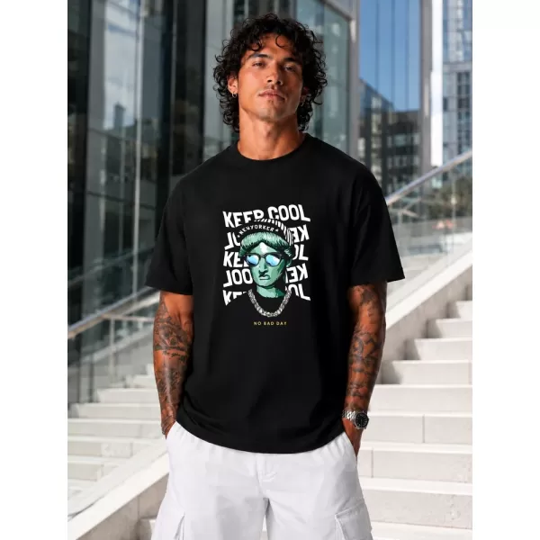  Tricou pentru bărbați DSTREET NX1015R-BK-O NEGRU 