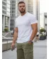 Tricou pentru bărbați DSTREET RX5674 ALB