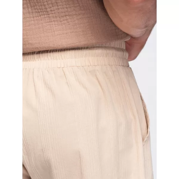  Pantaloni scurți pentru bărbați OMBRE OM-SRCS-0209 MARO DESCHIS 