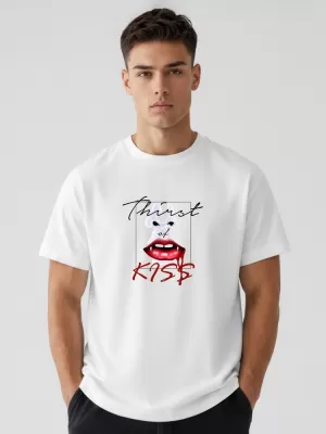 Tricou pentru bărbați DSTREET NX1007R-WH-O ALB