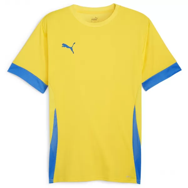  Tricou pentru bărbați PUMA TEAMGOAL MATCHDAY JERSEY 705747-17 MAI REPEDE GALBEN/E.BLU.LIMONADA 