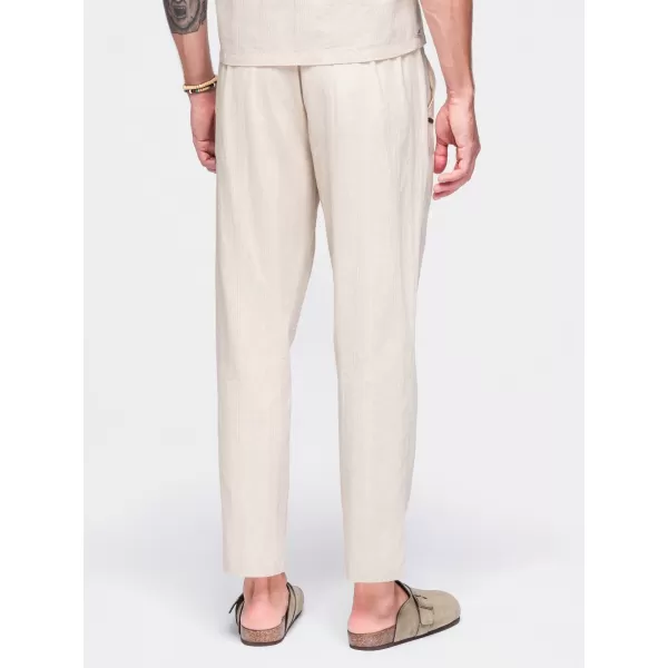  Pantaloni pentru bărbați OMBRE OM-PACP-0312 CREMĂ 
