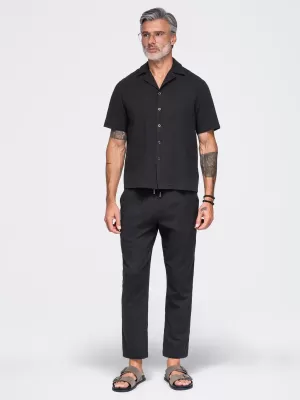 Cămașă pentru bărbați OMBRE OM-SHSS-0221 NEGRU