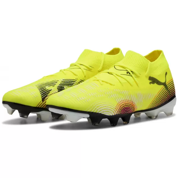  Cizme de fotbal PUMA FUTURE 8 MATCH FG/AG 108140-03 GALBEN/NEGRU/ LOVIT DE SOARE 