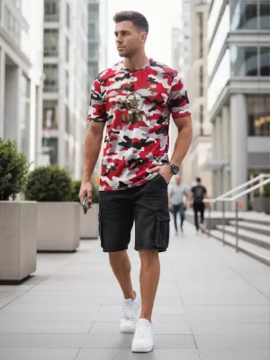 Tricou pentru bărbați DSTREET NX2002R-RW-M ROŞU