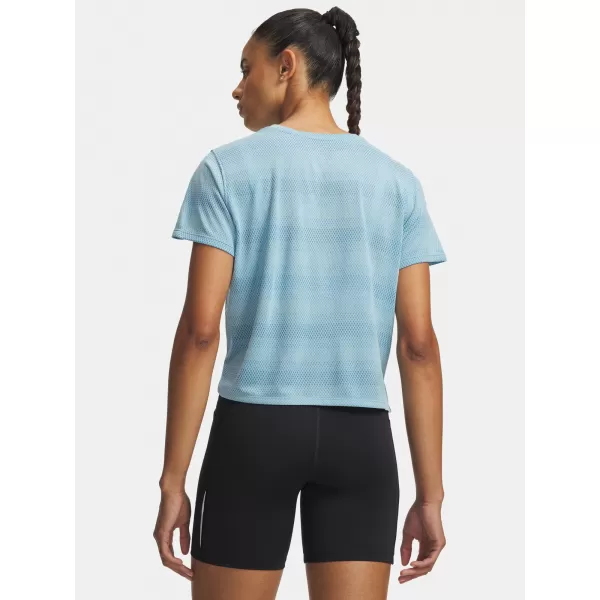  Tricou de damă UNDER ARMOUR VELOCITI SHORTSLEEVE 6009540-425 ALBASTRU 