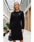 Rochie de dama tricotata ALTISPORT ISIDORE NEGRU