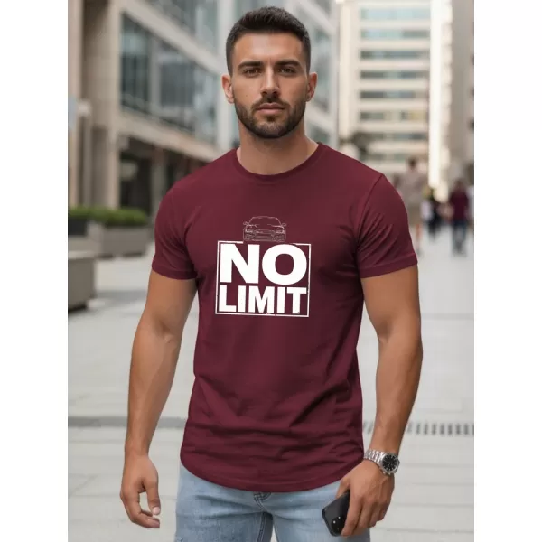  Tricou pentru bărbați DSTREET NX0129R-BU BURGUNDIA 
