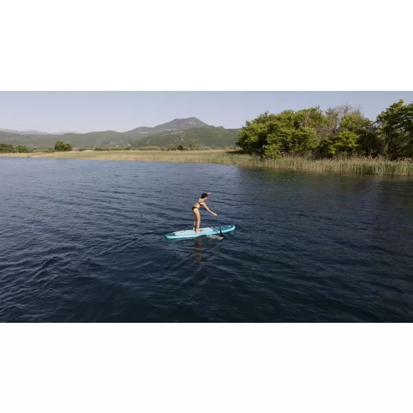  Placă cu vâsle AQUA MARINA Breeze 910 COPAC DE ARGINT 