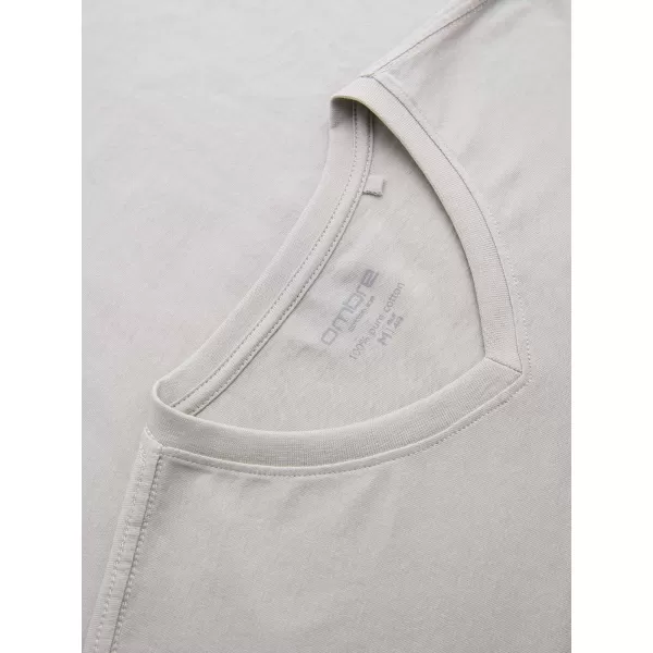  Tricou pentru bărbați OMBRE OM-LSBL-0143 BEJ DESCHIS 