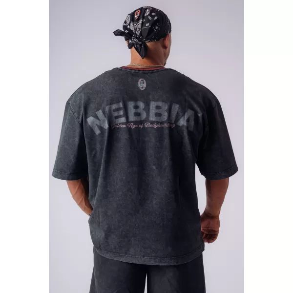  Tricouri pentru bărbați NEBBIA OLYMPIA HEAVYWEIGHT COTTON 941 NEGRU 