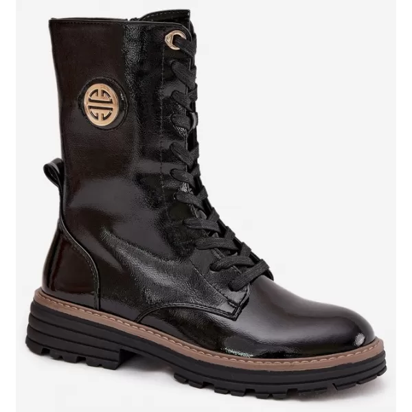  Pantofi de dama BOTO ASA259-10 NEGRU LUCIOS 