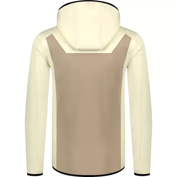  Hanorac powerfleece pentru bărbați NORDBLANC SPRAWL NBSFM8333 BEJ 